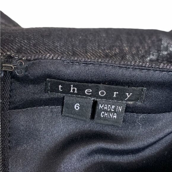 Theory Judyanne Reputation Metallic Shift Dress 6 - Picture 8 of 9